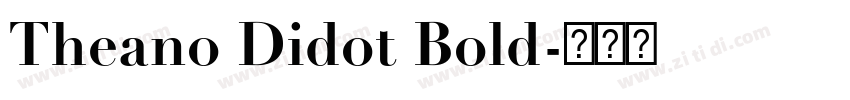 Theano Didot Bold字体转换